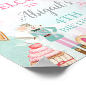 Nutkraker Welkomstbord Land van zoet Poster (Hoek)