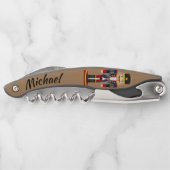 Nutkraker Wine Fles Kurkentrekker Naam toevoegen Z (Achterkant)