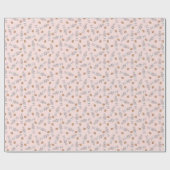 Nutkrakers en noten - Roze omslagpapier Cadeaupapier (Vlak)