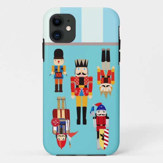 Nutkrakers Soldaten met aangepaste naam - Aqua Case-Mate iPhone Case (Achterkant)
