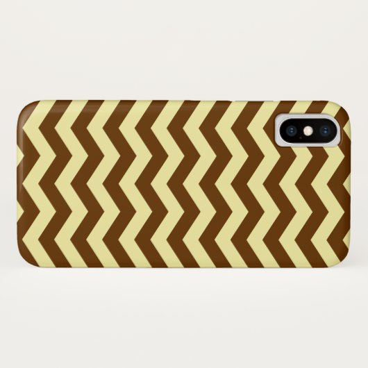 Nutmeg Cream Neutrale Chevrons Case-Mate iPhone Case (Achterkant (horizontaal))