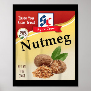 Nutmeg Kruid Kostuum Vakantie Sce Kostuums Groep Poster