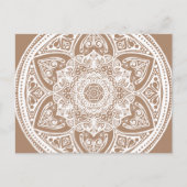 Nutmeg Mandala Briefkaart (Voorkant)