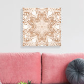Nutmeg Mandala Canvas Afdruk (Insitu (Woonkamer))
