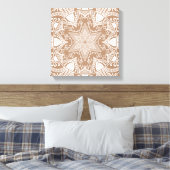 Nutmeg Mandala Canvas Afdruk (Insitu (Slaapkamer))