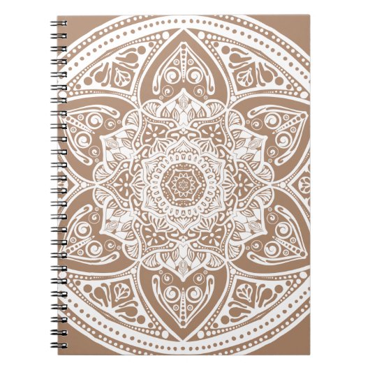 Nutmeg Mandala Notitieboek (Voorkant)