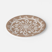 Nutmeg Mandala Papieren Bordje (Gekanteld)