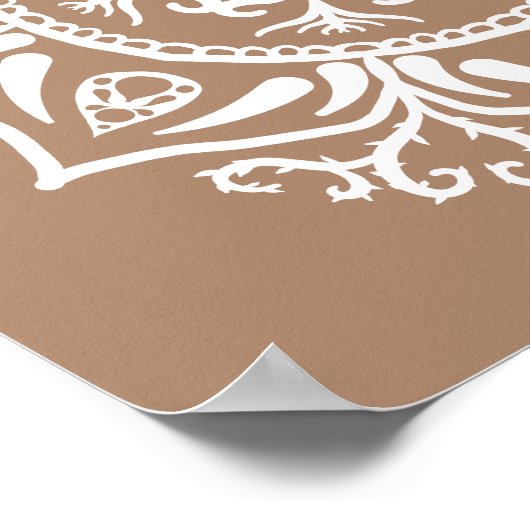 Nutmeg Mandala Poster (Hoek)