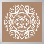 Nutmeg Mandala Poster (Voorkant)
