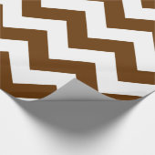 Nutmeg Neutrale Chevrons Cadeaupapier (Hoek)