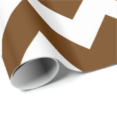 Nutmeg Neutrale Chevrons Cadeaupapier (Rol Hoek)