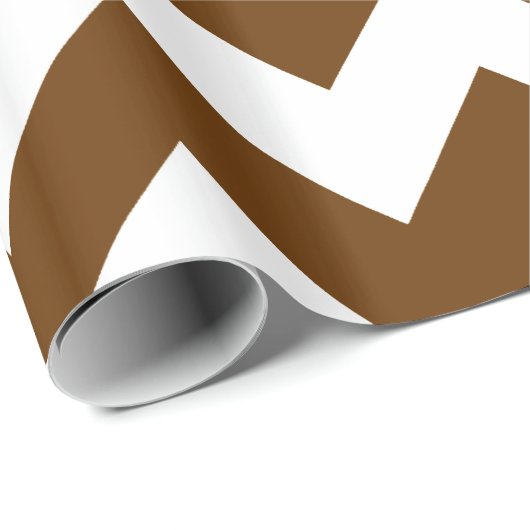 Nutmeg Neutrale Chevrons Cadeaupapier (Rol Hoek)