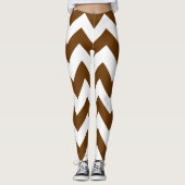 Nutmeg Neutrale Chevrons Leggings (Voorkant)
