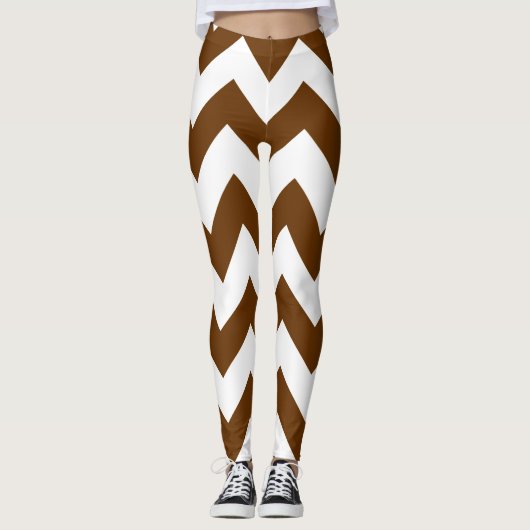 Nutmeg Neutrale Chevrons Leggings (Voorkant)