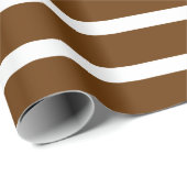 Nutmeg Neutrale Stripes Cadeaupapier (Rol Hoek)