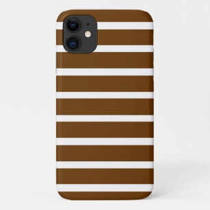 Nutmeg Neutrale Stripes iPhone 11 Hoesje