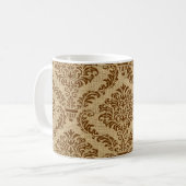 Nutmeg Parisian Moods Damask Coffee Mok (Voorkant links)