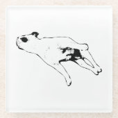 Nutmeg Pause Glazen Onderzetter (Voorkant)