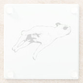 Nutmeg Pause Glazen Onderzetter (Achterkant)