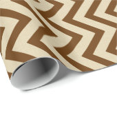 Nutmeg Spice Moods Chevrons Cadeaupapier (Rol Hoek)