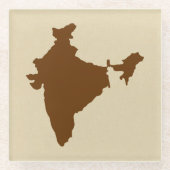 Nutmeg Spice Moods India Glazen Onderzetter (Voorkant)