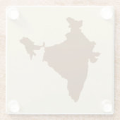 Nutmeg Spice Moods India Glazen Onderzetter (Achterkant)