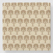 Nutmeg Spice Moods Palm Stenen Onderzetter (Voorkant)