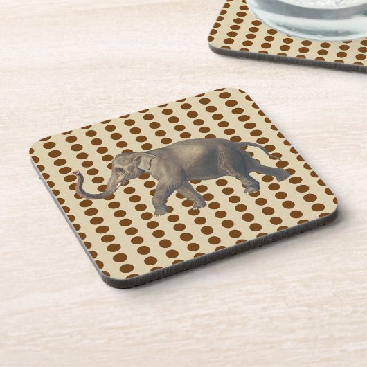 Nutmeg Spice Moods Stippen met olifant Bier Onderzetter (Linkerzijde)