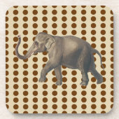 Nutmeg Spice Moods Stippen met olifant Bier Onderzetter (Voorkant)