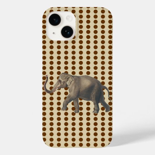 Nutmeg Spice Moods Stippen met olifant Case-Mate iPhone Case (Achterkant)