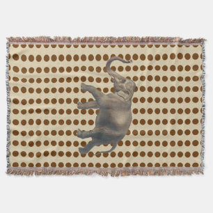 Nutmeg Spice Moods Stippen met olifant Deken