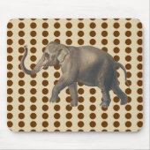 Nutmeg Spice Moods Stippen met olifant Muismat (Voorkant)