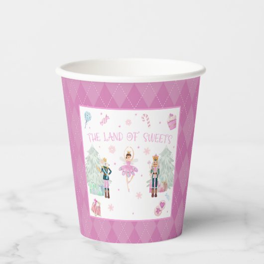 Nutnkraker - Grond van snoepjes van snoepgoed Papieren Bekers (Voorkant)