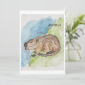 Nutria Greeting Card Feestdagenkaart (Staand voorkant)