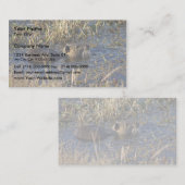 Nutria in water visitekaartje (Voorkant / Achterkant)