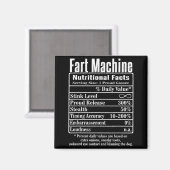 Nutrion Facts Fart Machine Dad Jokes Funny Farting Magneet (Voorkant / Achterkant)