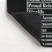 Nutrion Facts Fart Machine Dad Jokes Funny Farting Muismat (Hoek)