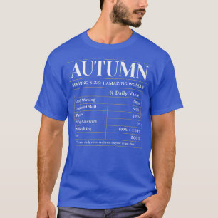 Nutrionvetes Autumn Voornaam Unieke benaming T-shirt