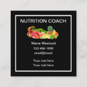 Nutrition Coach Modern Visitekaartjes (Voorkant)