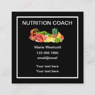 Nutrition Coach Modern Visitekaartjes