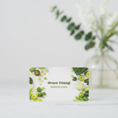 Nutrition Coach Voedingsdeskundige Visitekaartje (Staand voorkant)