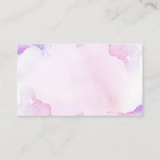 Nutrition Company Punch Kaart Waterverf Visitekaartje (Achterkant)