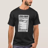 Nutrition Facts Label - Christelijk T-shirt (Voorkant)