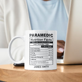 Nutrition Facts Paramedic Funny Paramedic Koffiemok
