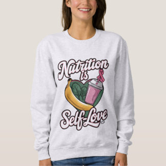 "Nutrition is Self-Love" Premium Unisex Longsleeve Trui