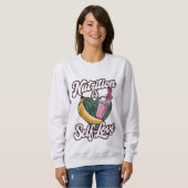 "Nutrition is Self-Love" Premium Unisex Longsleeve Trui (Voorkant volledig)