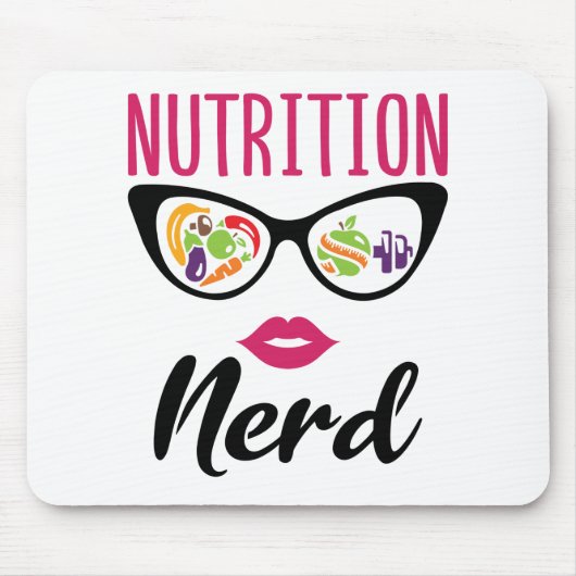 Nutrition Nerd Nutritionist Dietitian Muismat (Voorkant)