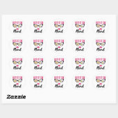 Nutrition Nerd Nutritionist Dietitian Ronde Sticker (Vel)
