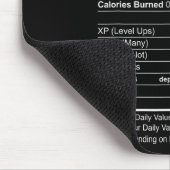 Nutritional Facts Cool Gamer Video Game Grappig Muismat (Hoek)
