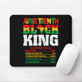 Nutritionele feiten Juneteenth 1865 Black King Bla Muismat (Met muis)